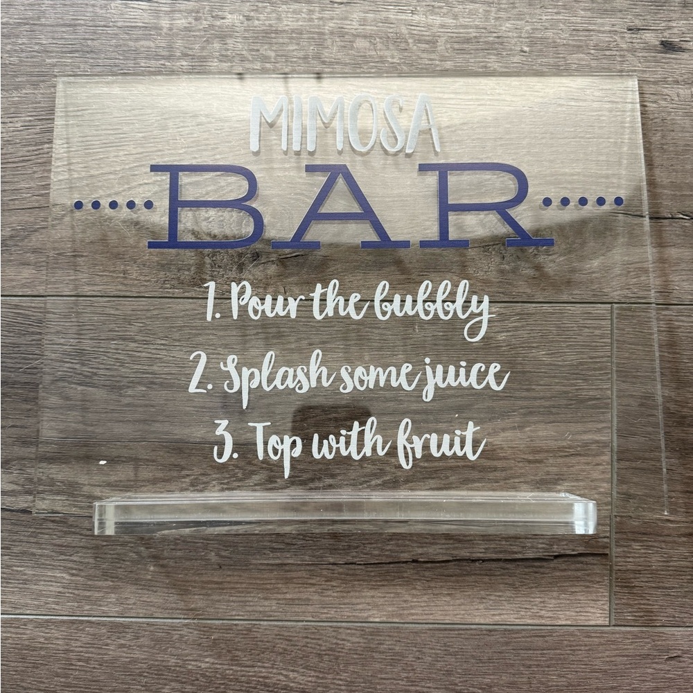 Mimosa Bar Sign